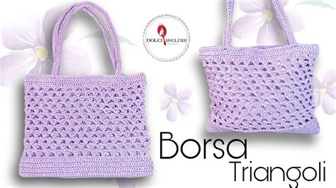 borsa uncinetto modello prada|Borsa Triangoli Stile Prada All’Uncinetto: Tutorial Facile.